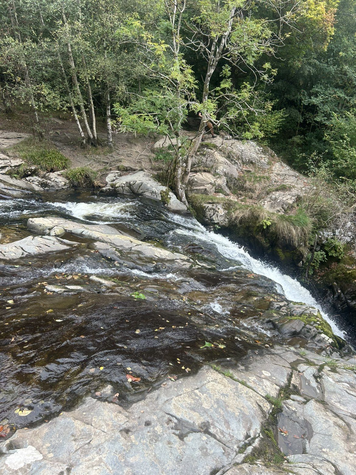 The lower cascade on Aira Beck near the start of the trail