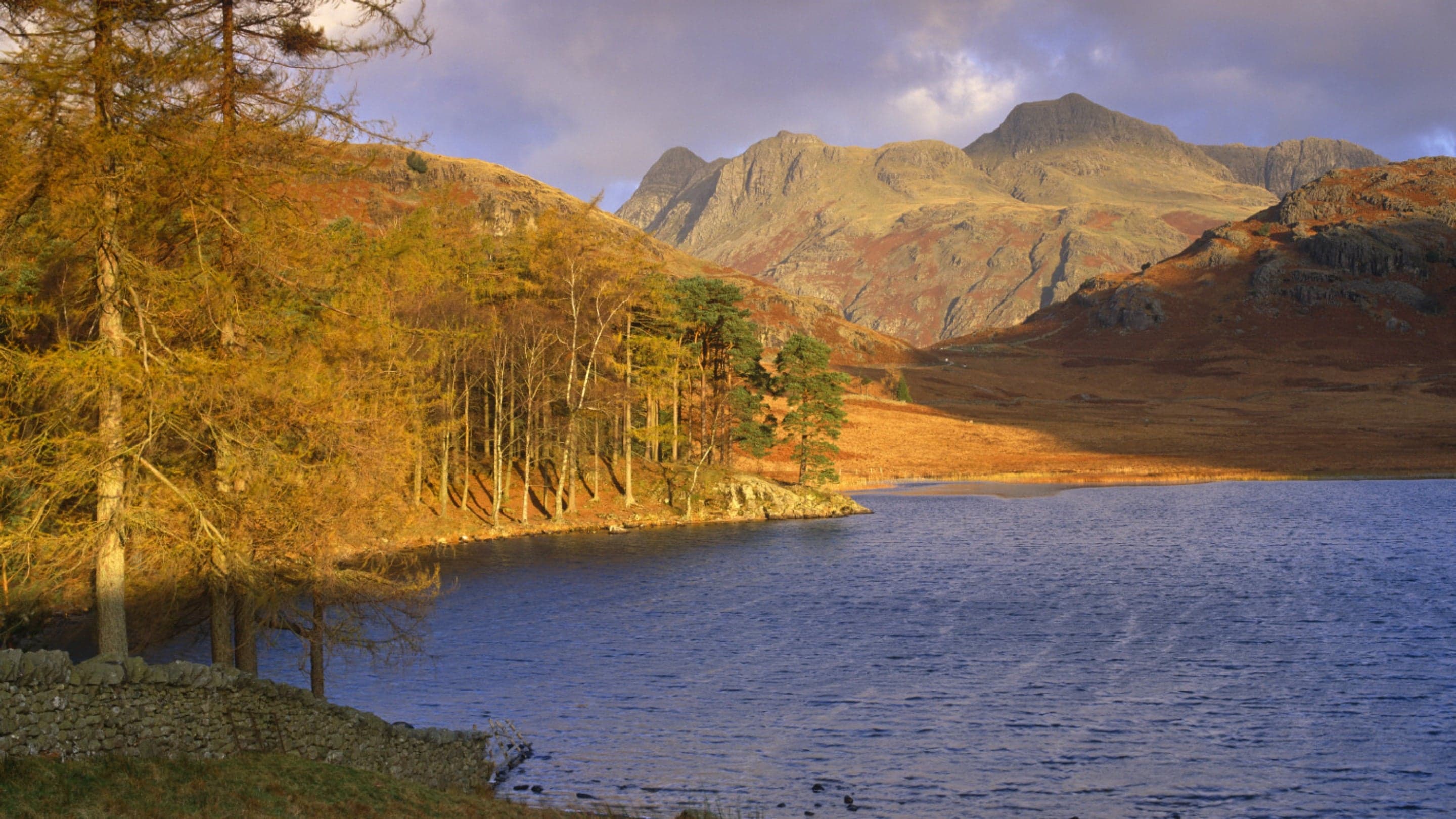 Blea Tarn with Langdale Pikes behind, Lake District