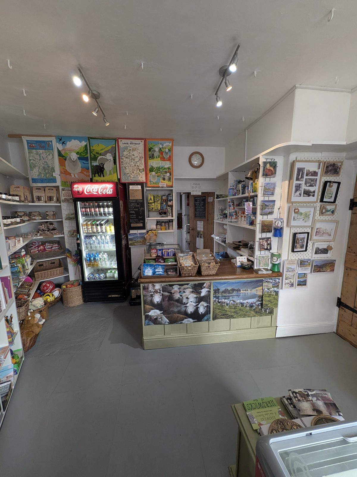 Inside The Old Post Office village shop at Boot, Eskdale