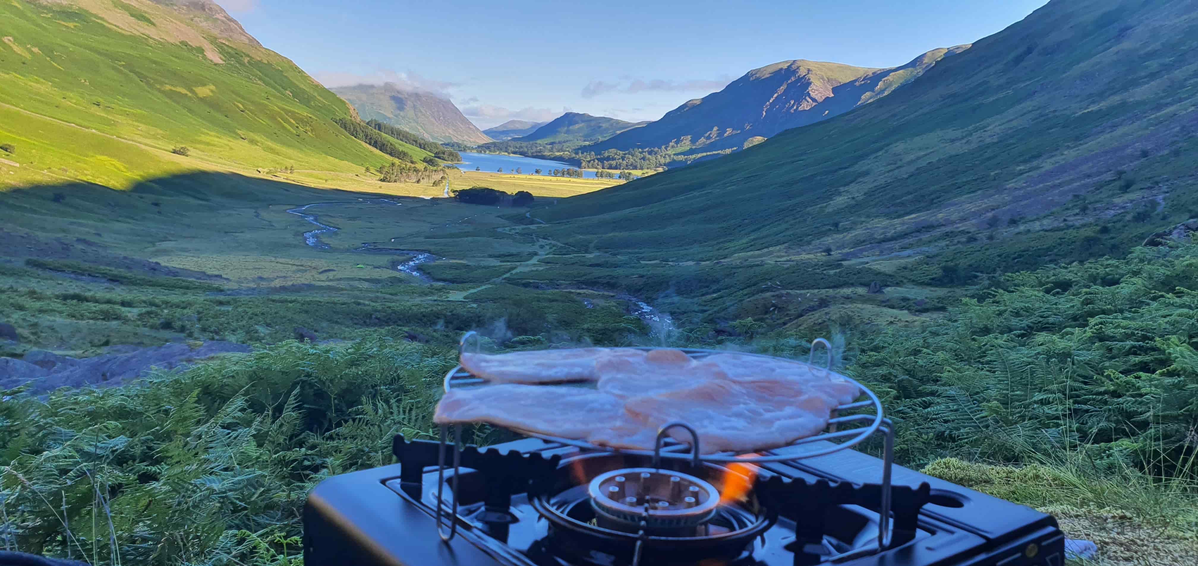 A hearty breakfast in Buttermere village, Lake District