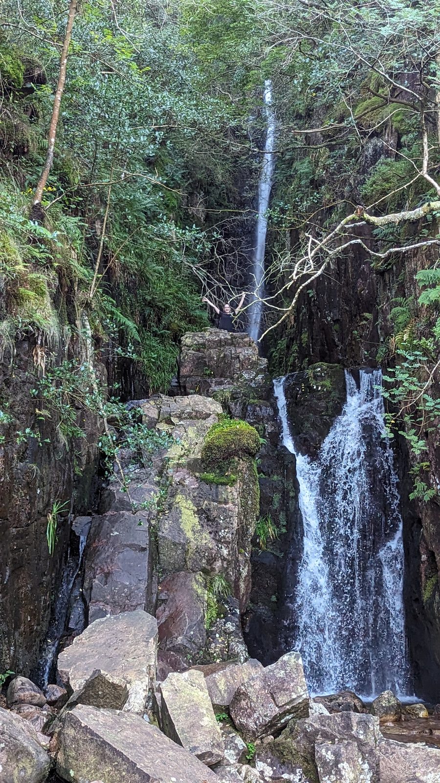A waterfall in the Buttermere valley, Lake District