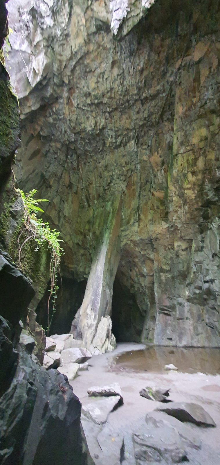 Inside Cathedral Cave, Little Langdale, Lake District