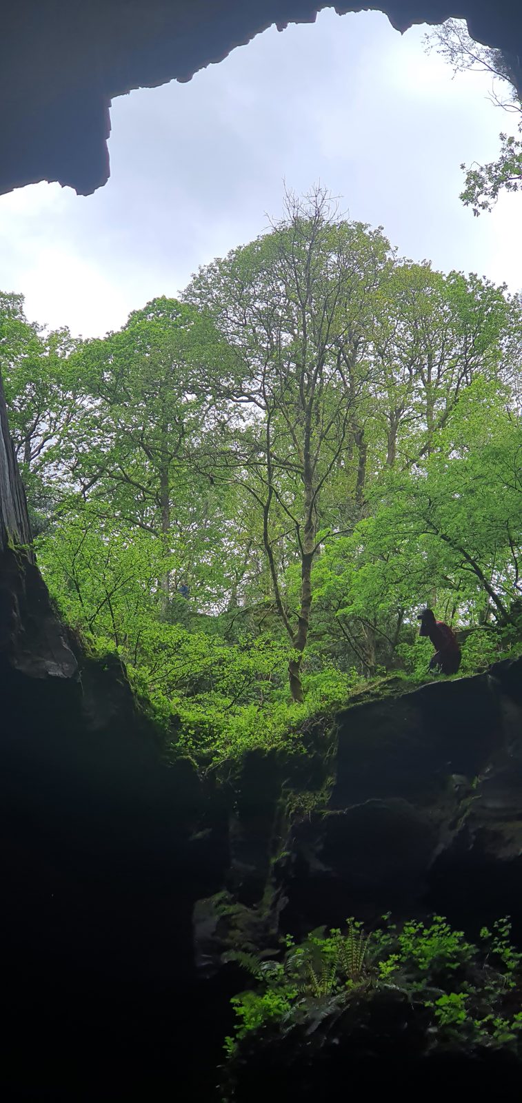 Inside Cathedral Cave, Little Langdale, Lake District