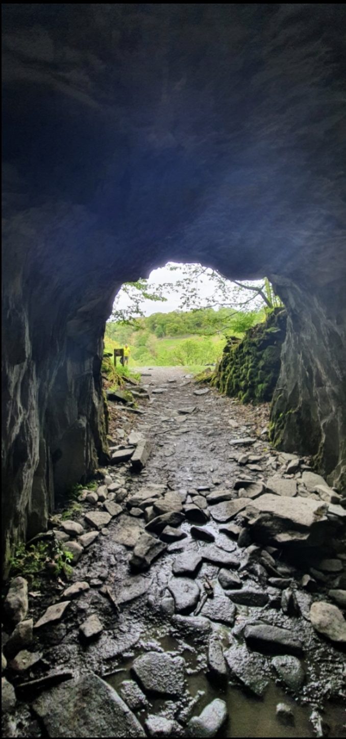 Inside Cathedral Cave, Little Langdale, Lake District