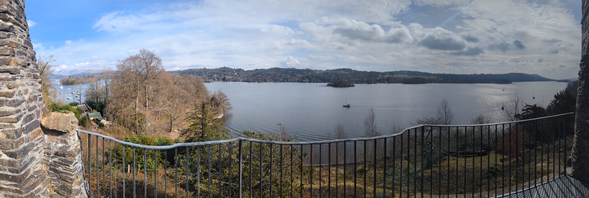 Panorama of Windermere from the Claife Viewing Station