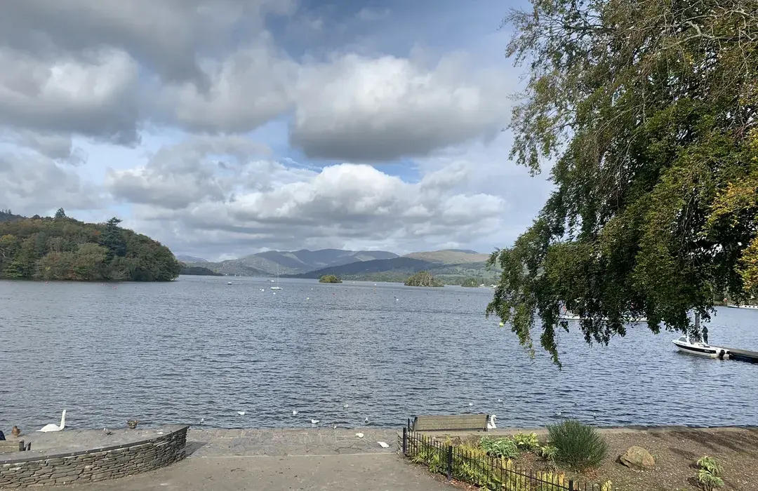 Cockshott Point on the Windermere lakeshore at Bowness