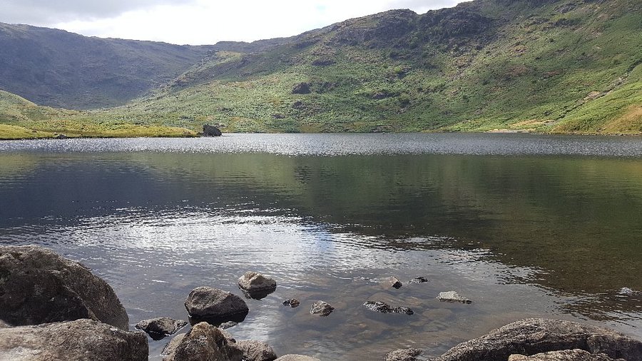 Easedale Tarn wild swimming, Grasmere, Lake District
