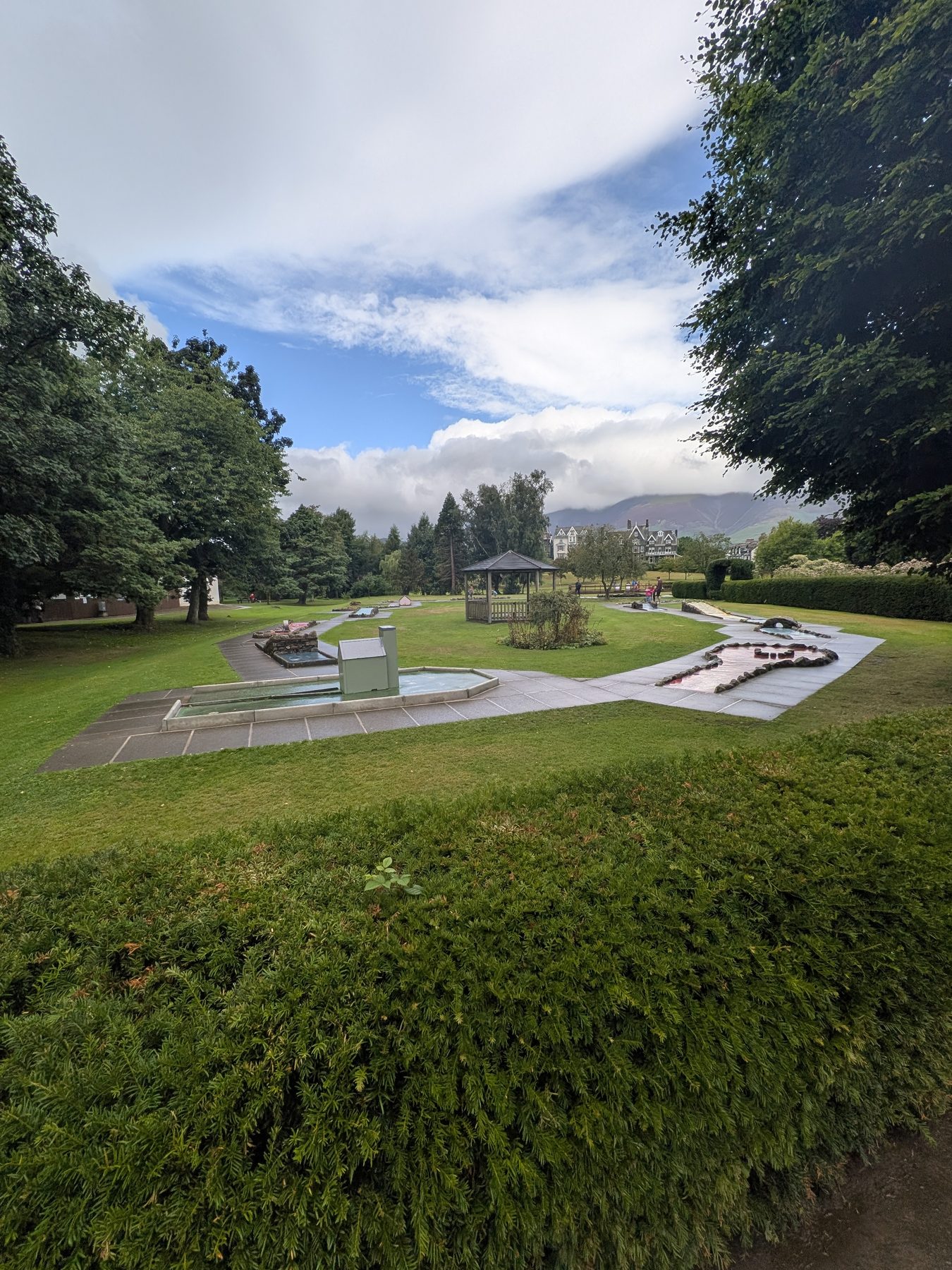 The 18-hole obstacle and crazy golf course at Hope Park, Keswick