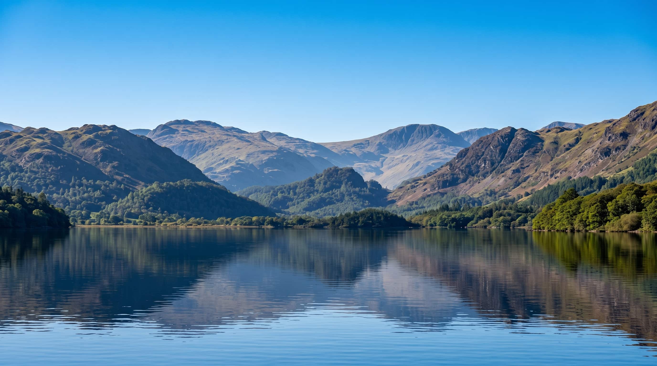 The Jaws of Borrowdale where crags pinch the valley and River Derwent, Lake District