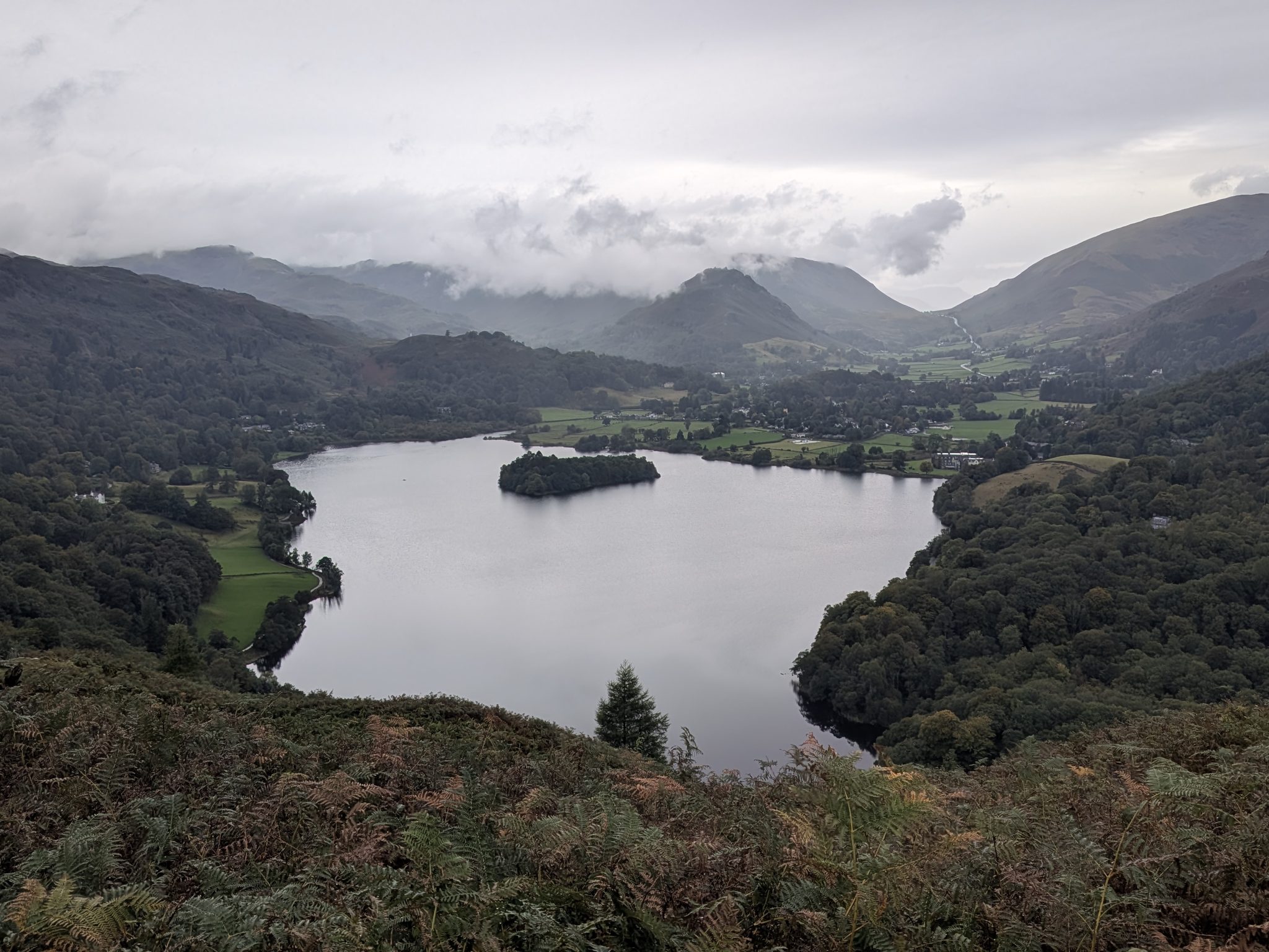 Grasmere from the descent of Loughrigg Fell