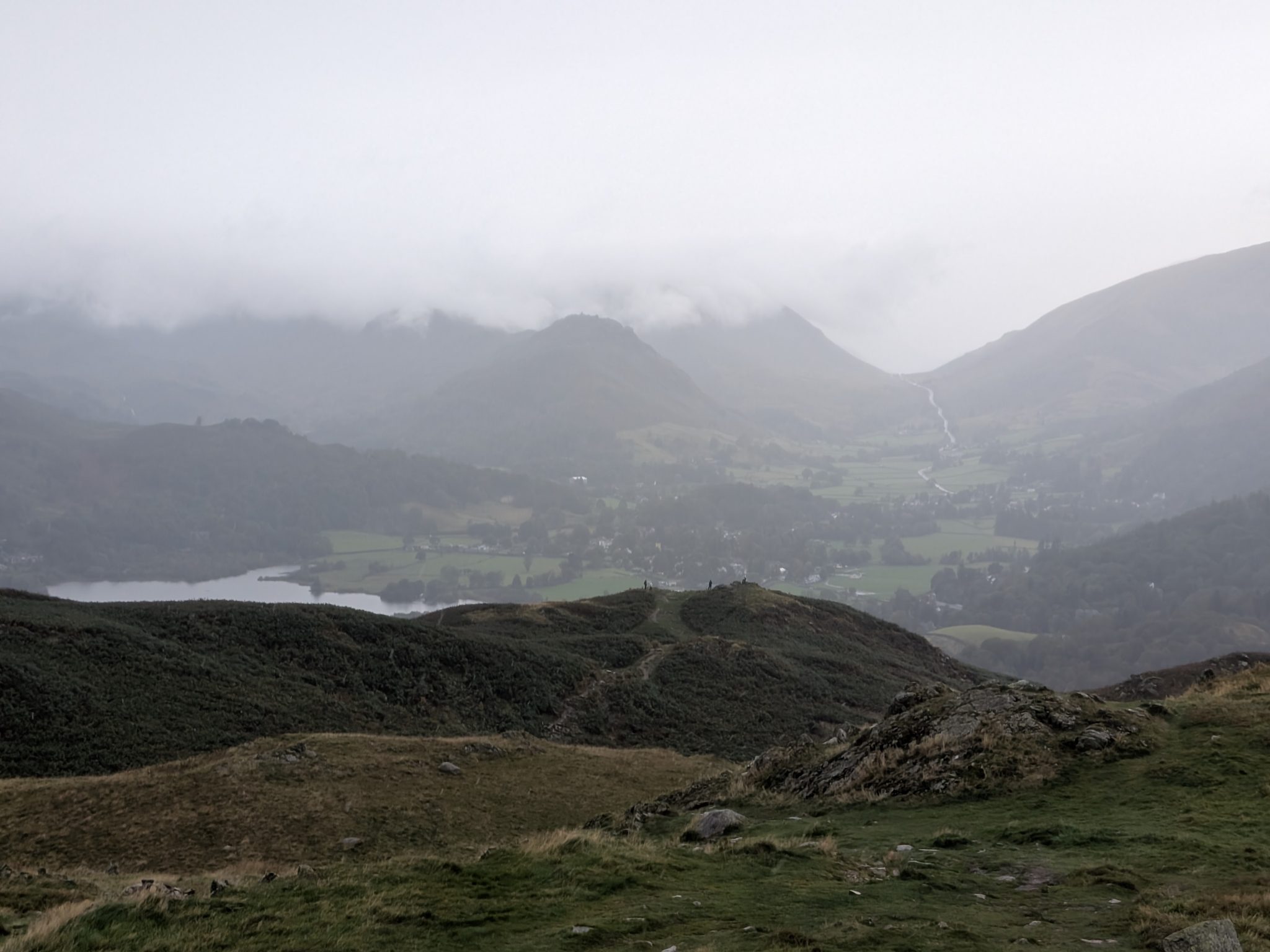 Looking north from the summit of Loughrigg Fell