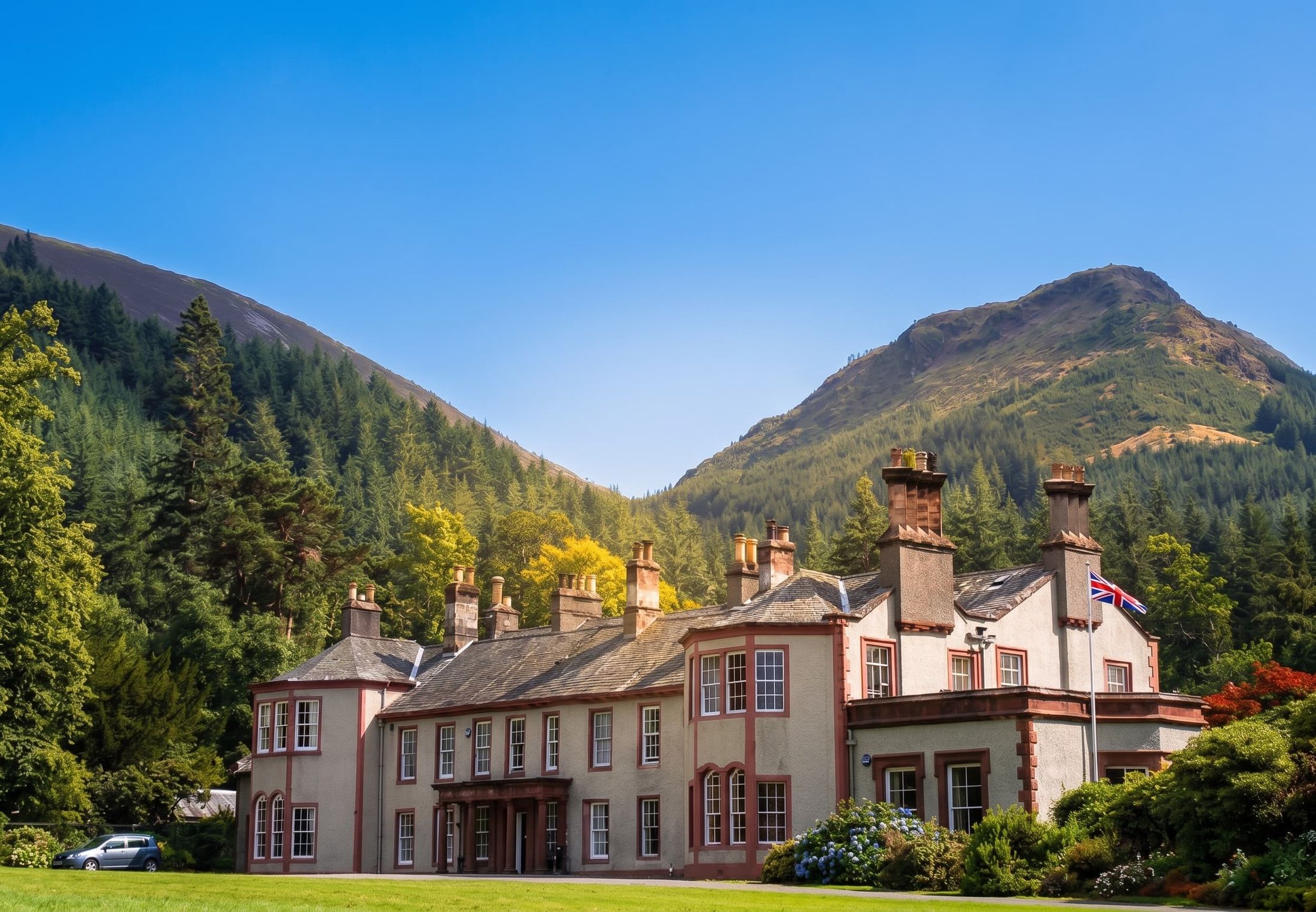 Mirehouse, the 17th-century family home on the shore of Bassenthwaite Lake near Keswick