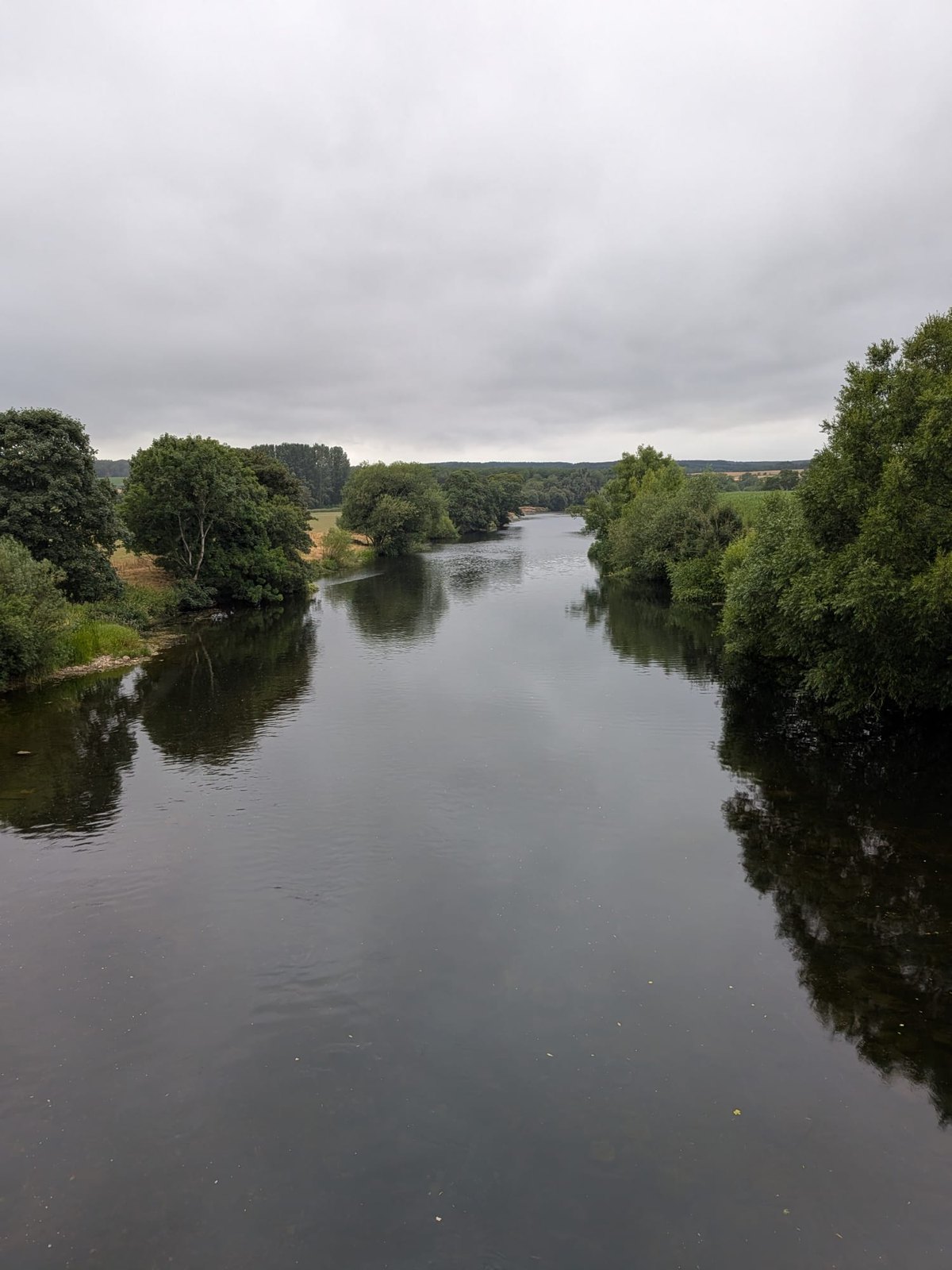 The River Eden, which the Ladies Walk follows