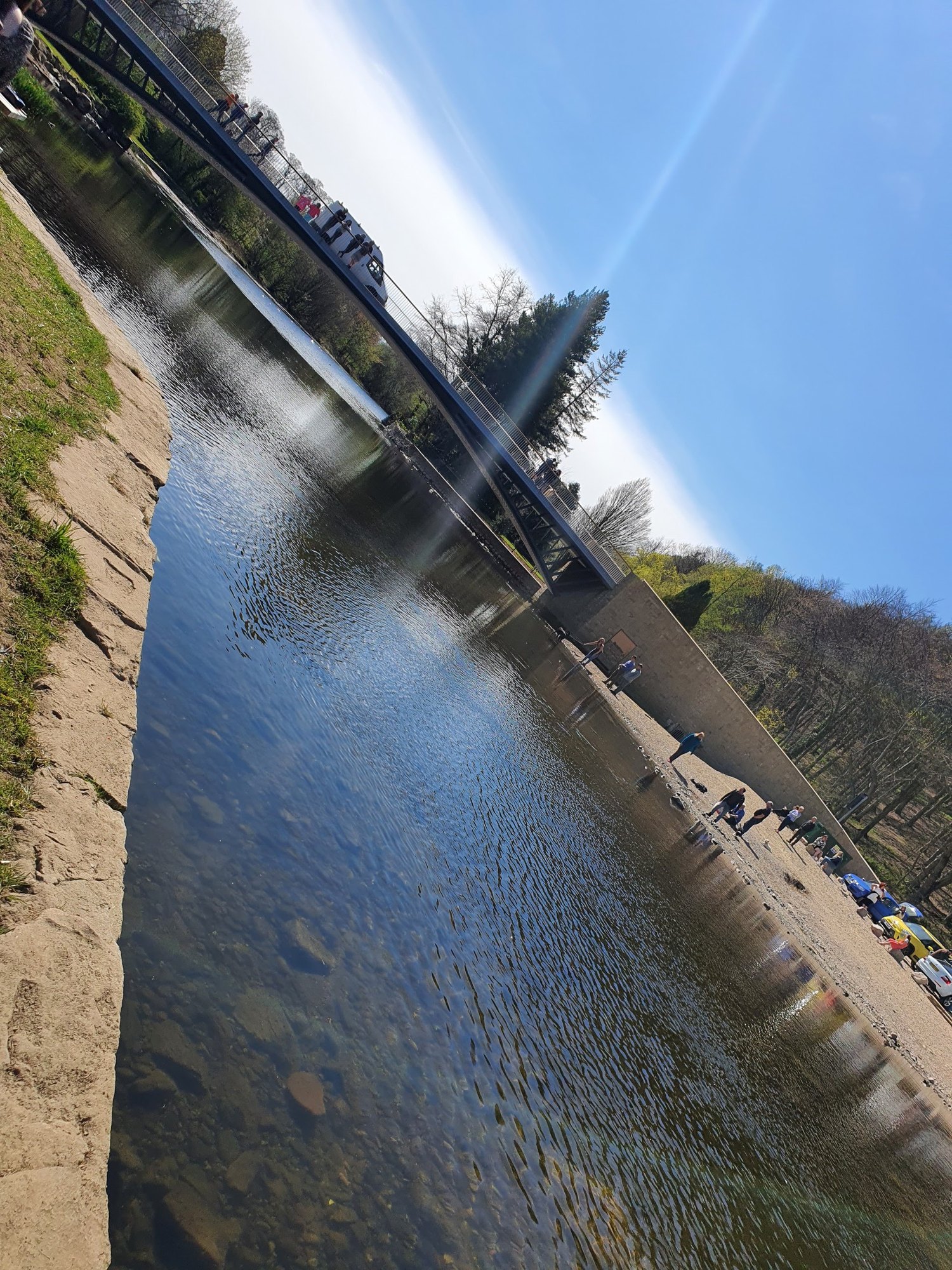 The new Pooley Bridge over the River Eamont