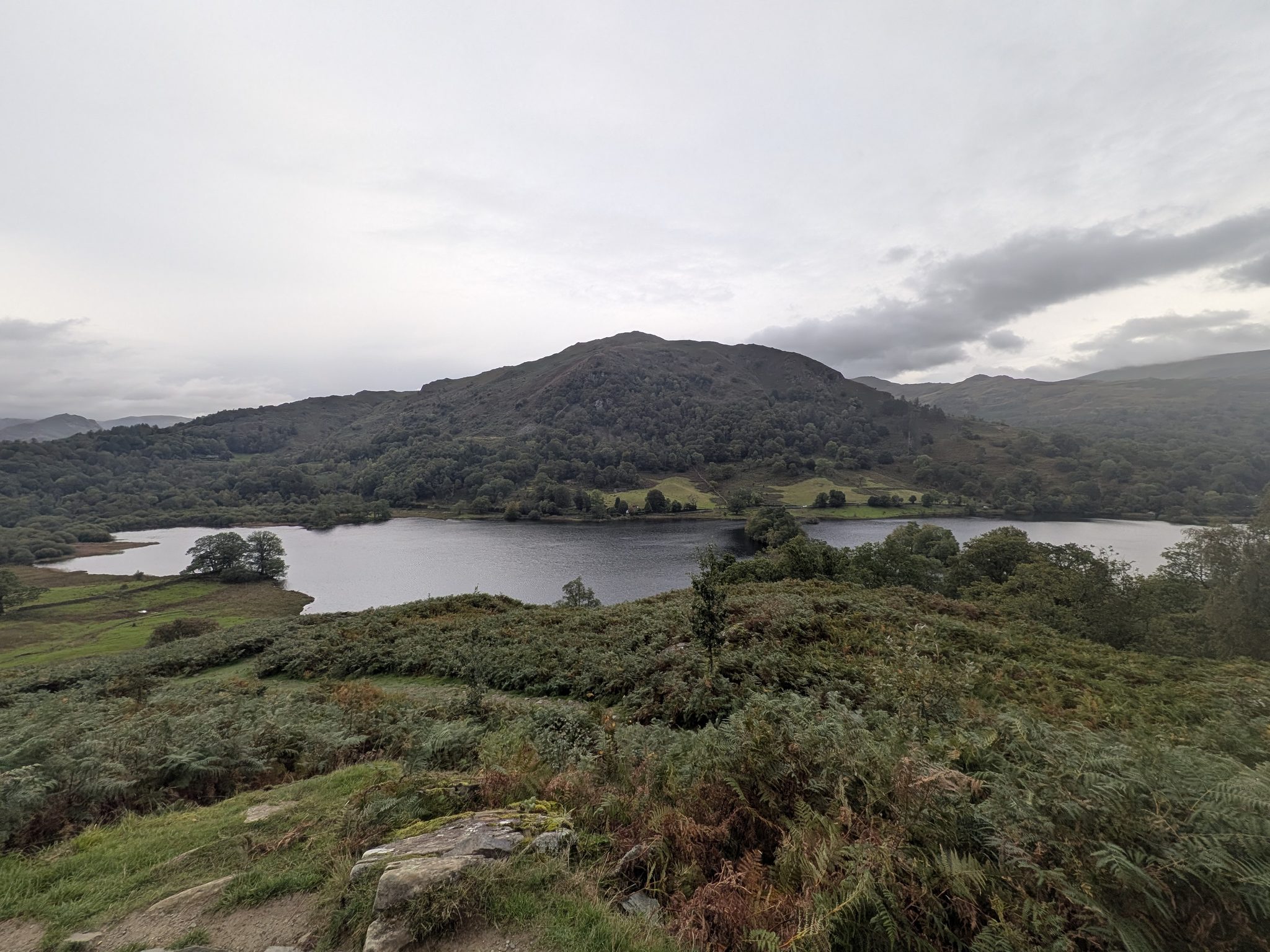 Rydal Water from the path just before Rydal Cave