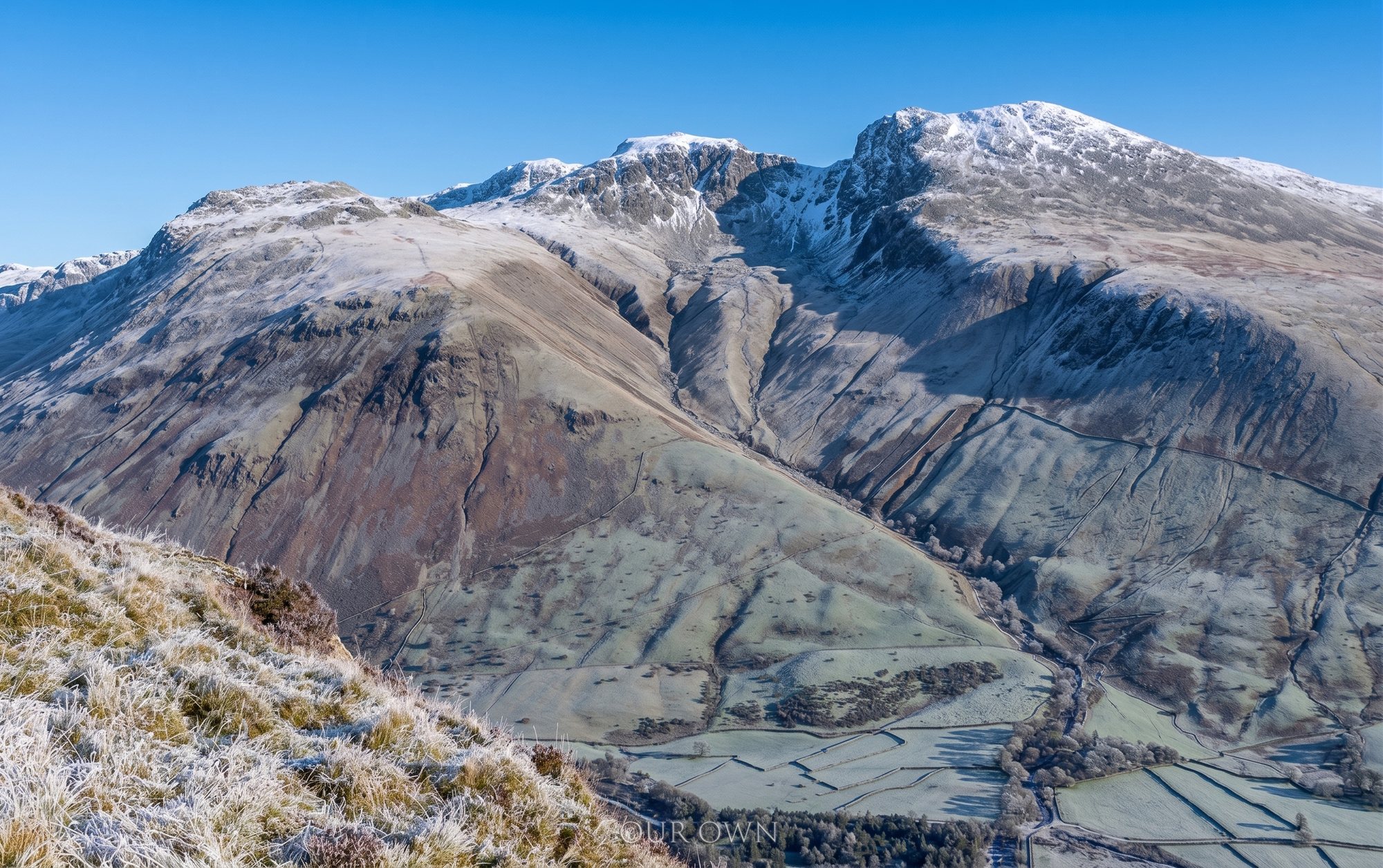 The Scafell Pike massif above Wasdale