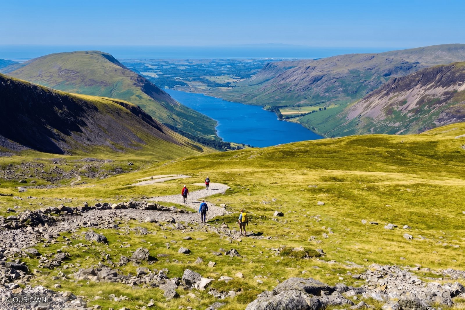 The summit of Scafell Pike