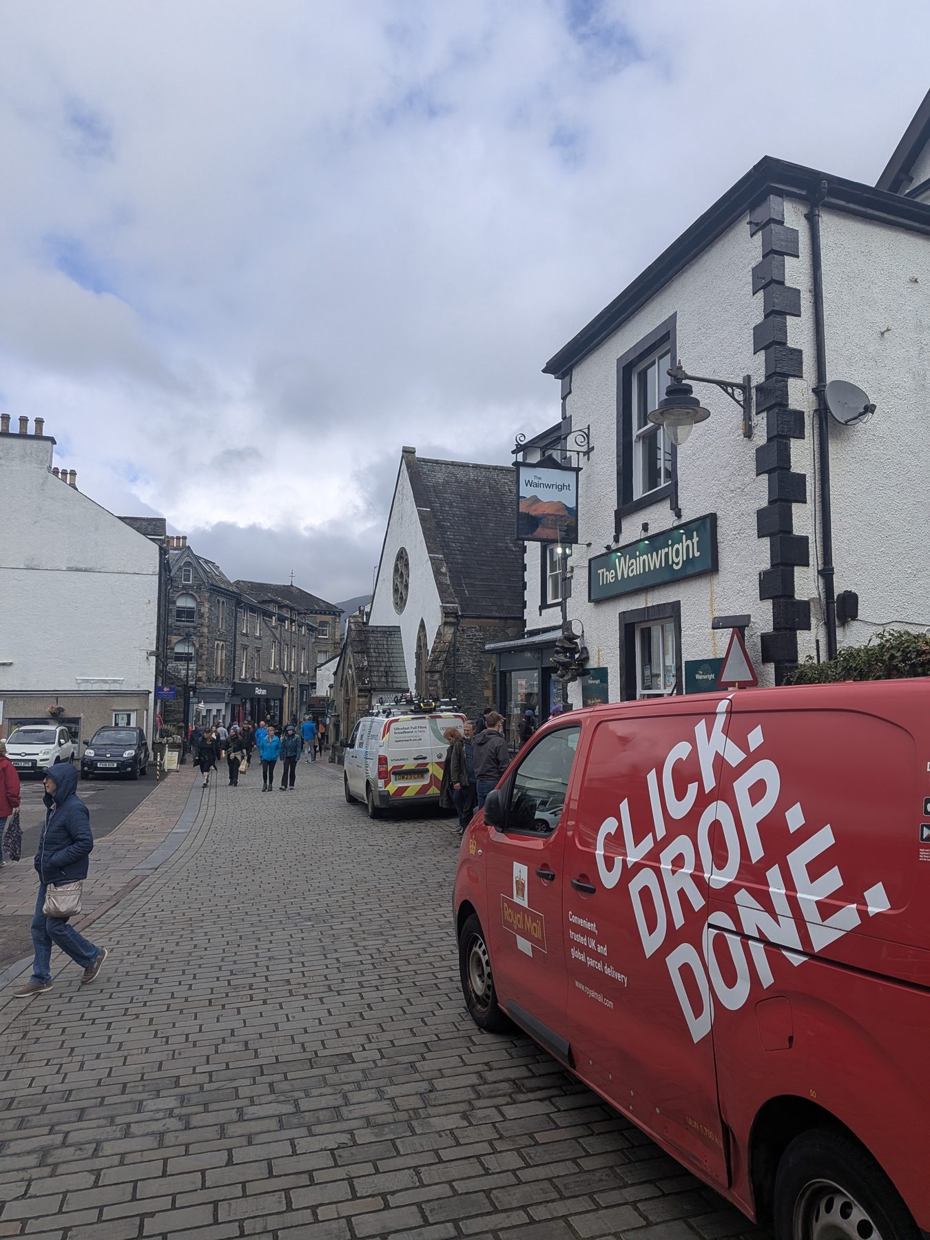 The Wainwright pub on Lake Road, Keswick, Lake District