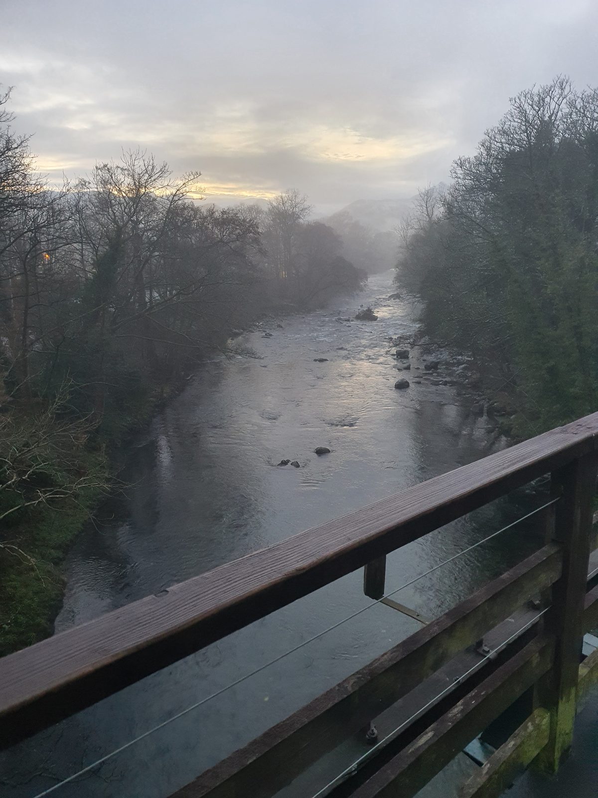 The Keswick to Threlkeld railway trail beside the River Greta