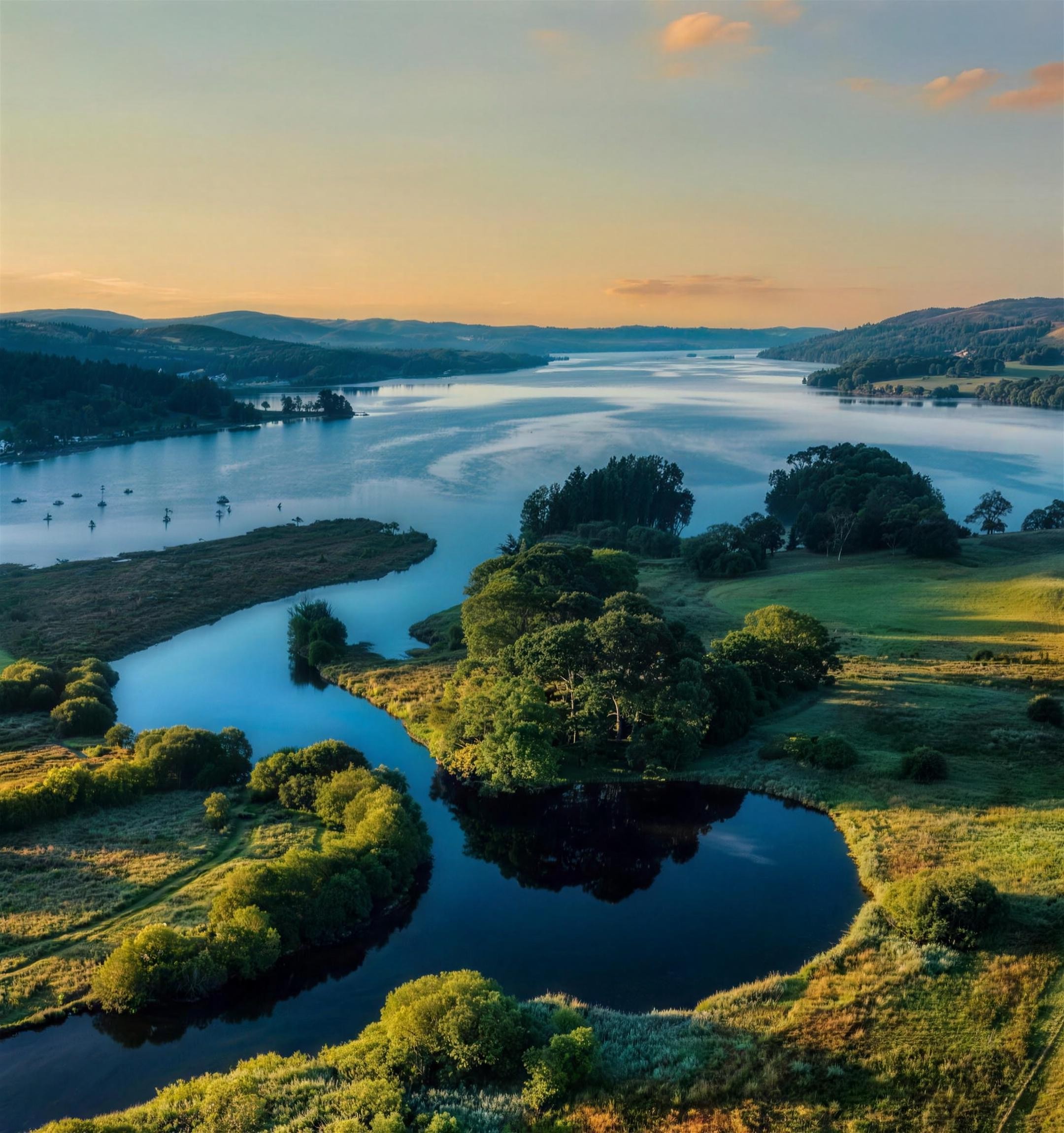 The view over Windermere from Todd Crag above Ambleside, Lake District
