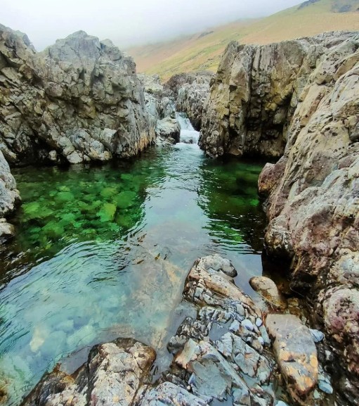 River pool in Eskdale valley, Lake District