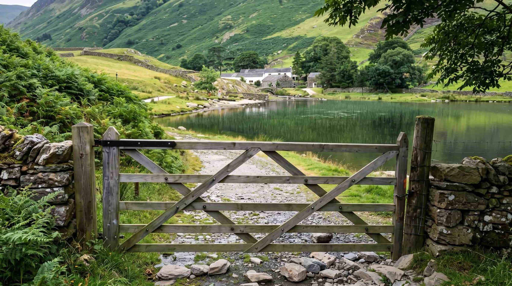 Watendlath Tarn in its hanging valley above Borrowdale, Lake District
