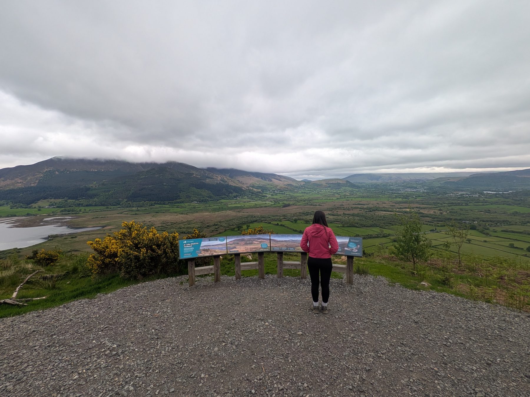 The view from Whinlatter Forest above Braithwaite