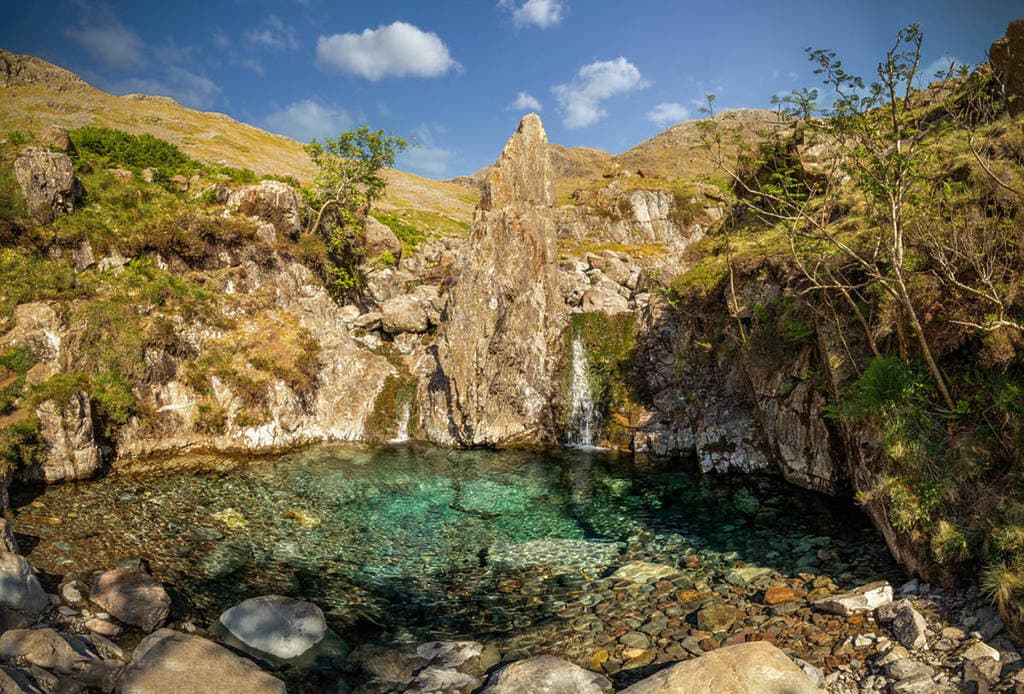 Thirlmere Infinity Pool natural rock formation, Lake District