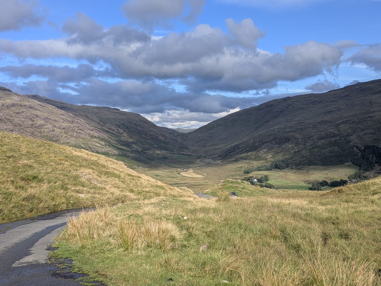 Wrynose Pass from the road